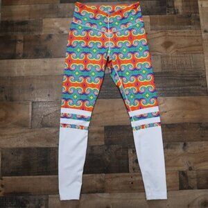 Heiress Equine by Fallon Taylor Womans XL Tie Dye Leggings Athletic Gym